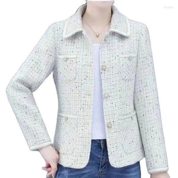 Vestes pour femmes 2024 printemps automne coréen manteau court mode veste haut simple boutonnage petit costume vêtements de dessus pour femmes 5XL