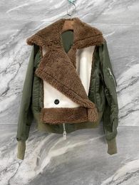 Damesjacks 2024 Spring Autumn Luxe Women Fashion Pu Leather Causal Double Breasted Jacket Coat voor vrouwelijke 3 kleuren TUTU