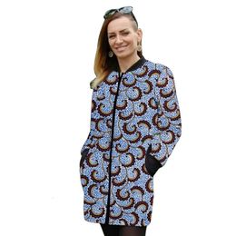 Vestes pour femmes imprimé africain femme longue veste sur mesure cadeau de vacances mode nigériane baseball style nniforme manteau 231011