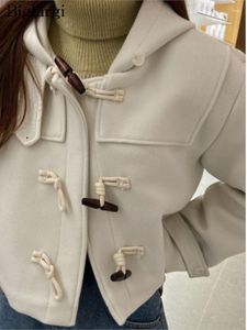 Vestes Femmes Automne Sweats à capuche Veste en laine Manteau Femmes Mode Corée Style Lâche Manches longues Dames Recadrée Casual Femme 2023
