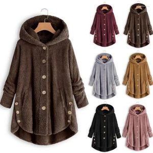 Vestes pour femmes Motage d'hiver automne femme en peluche chaude ours veste laine