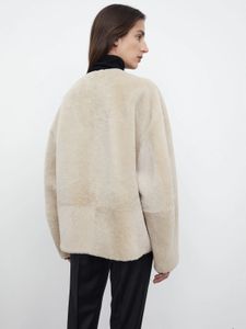 Damesjassen Cashmere Tweed met lange mouwen voor toteme winter vrouwen Franse lederen knop ronde nek met één borsten korte jas 221116