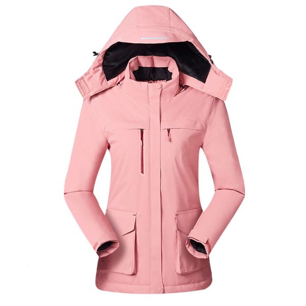 Chaquetas de mujer Abrigo térmico informal con 3 niveles de calefacción 4 zonas Chaqueta con cuello Baterías lavables no incluidas 221231