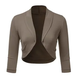 Damesjacks Kleur Cardigan voor vrouwen Plus maat kaki kaki lange mouw damesjas lichtgewicht zomer anti-uv korte jacketwomen's