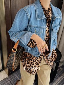 Vestes pour femmes jeans denim veste en manteau 2023 Vêtements femme mode automne style coréen vintage y2k top bomber chic