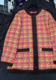 Vestes pour femmes Designer 2023 Nouvelle marque veste classique Mode haut de gamme automne hiver tweed manteau Loisirs Printemps Manteaux pardessus cardigan anniversaire Fête des Mères Cadeau UGZ