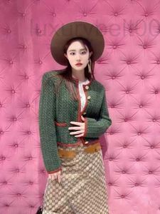 Designer de vestes pour femmes 2023 Summer New Contrast Single Breasted Design pour un manteau en laine mince WP5K