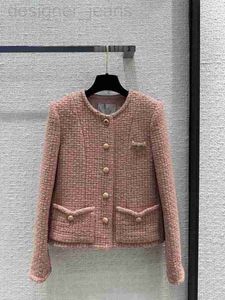 Dames Jackets Designer 2024 Nieuwe Spring Milan Runway O Nek Lange Mouw Tops High End Jacquard Cardigan Designer Coats 0321-10 6LXO