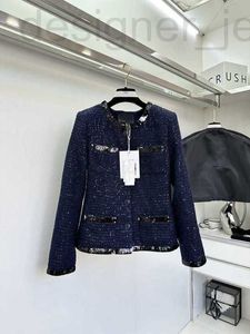 Dames Jackets Designer 2024 Nieuwe Spring Milan Runway O Nek Lange Mouw Tops High End Jacquard Designer Coats 0225-2 MUMA