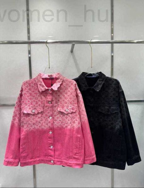 Chaquetas de mujer Diseñador 24 Mujeres Abrigo de mezclilla degradado Modelo de lavado de industria pesada All Ups Diseñado para productos grandes 217 J4MM