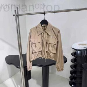 Designer de vestes pour femmes 24SS New Miu Technology Silk Suncreen Sprint Coat Smooth peut acheter un ensemble plus beau VQNC