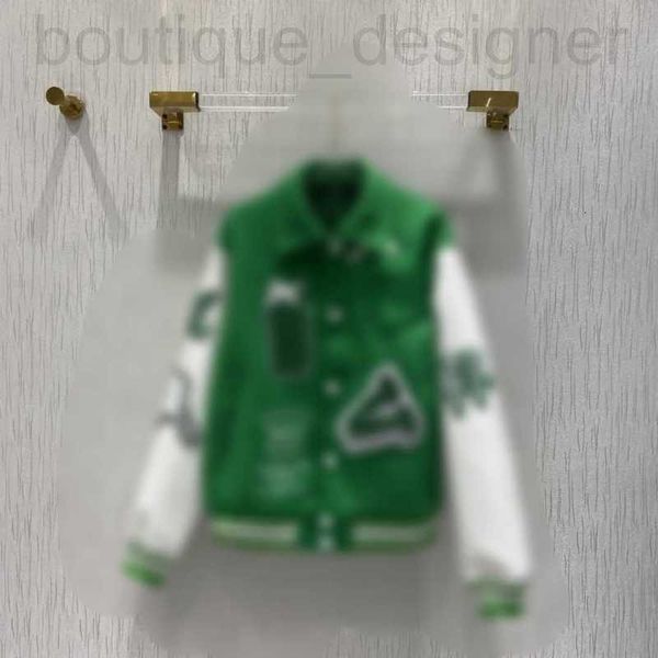 Chaquetas de mujer marca de diseñador l Otoño e invierno de la familia Nuevo clásico de cuero mixto Jersey de béisbol Chaqueta Abrigo Unisex HMKB