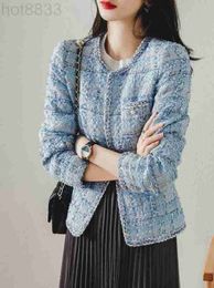 Dames Jackets Designer Gloednieuw herfst Winter Western Suit Fashion Tweed Coatt Cardigan Spring Casual top-grade G9ve