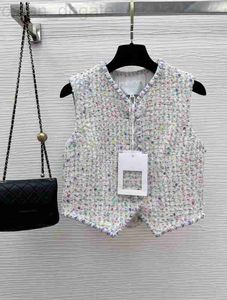 Damesjacksontwerper Chan Nieuw merk Jacket mode Top-grade Tweed Waistcoat Tops Vest Coat Summer Coats Short Cardigan Birthday Mother's Day Cadeau