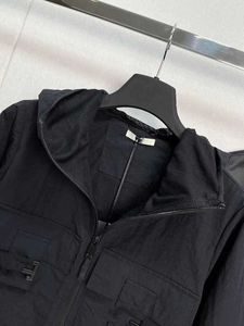 Dames Jackets Designer vroege herfst nieuwe werkkledingstijl, eenvoudige en veelzijdige, modieuze knappe, mesh gevoerde sportkap 7G4E Anks
