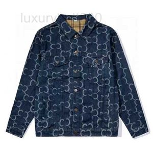 Designer des vestes pour femmes élégant Double Gocadre Vintage Nouvelle femme High Quality Chic Casual Denim Coat L2U0