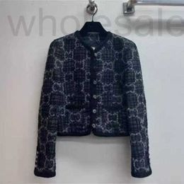 Vestes pour femmes Designer Gaoding Automne / Hiver GG Veste courte en tweed brodée avec mode et haute qualité, Han Li Qi Hardware Noeuds métalliques W73R