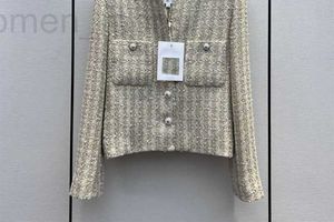 Damesjacksontwerper N2023 Nieuwe jas mode mode herfst winter c tweed vrije tijd lente lagen Cardigan Birthday Mother's Day cadeau bvdu