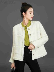 Chaquetas de mujer Diseñador Nueva marca Chaqueta Moda Grado superior Otoño Invierno Clásico Gran tamaño Tweed Abrigo Abrigo Ocio Primavera Abrigos Cardigan L2GM