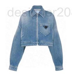 Damesjacks Designer Spring herfst Dames denim jas dames knop letters stijl slank voor dame outfit vrouw ontwerper pocket outsize classcia 74dy