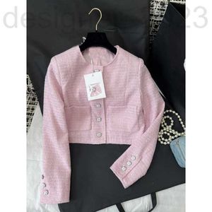 Vestes pour femmes Designer Summer Summer Small Fragrant Pink Short Coat for Women 5oiz