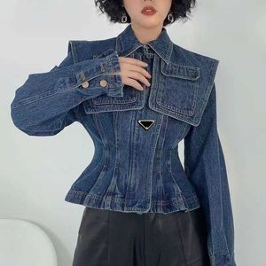 Diseñador de chaquetas para mujeres Abrigo de cuero para mujeres Spring Spring Autumn Style Slim Outfit Woman Denim Jeans Classize Classcia Windbreaker Coats Asian Size S-2xl H0y1