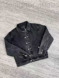 Vestes pour femmes Designer Xiaoxiangfeng 2023 Nouveau manteau d'automne et d'hiver en tissu de soie argenté ancien, veste en jean décontractée à revers de célébrité, tendance 7MLP