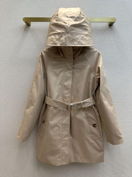 Vestes pour femmes début d'automne Trench-Coat à capuche avec Design est classique et à la mode