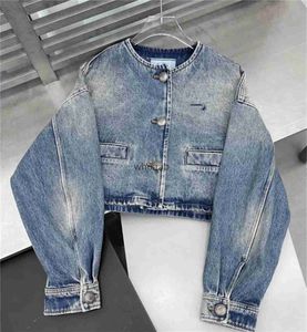 Vestes pour femmes mode Denim vestes personnalité coupe courte Rivet petit ami Jean manteau 240301