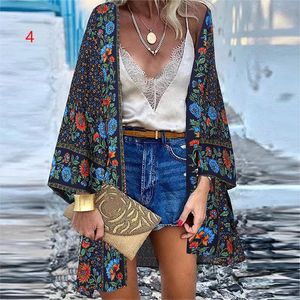 Vestes Femmes Mode Imprimer Manteau Blusas Summer Beach Veste Femmes Casaco Casual Dames Harajuku Cardigan Y2K Top Femme Vêtements Jaquetas 230919