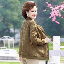 Jaquetas femininas elegantes e ocidentalizadas top casual estilo curto versátil 2023 primavera terno de beisebol meia idade mãe casaco feminino
