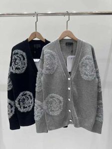 Dames sackets gaoDing xiaoxiangjia berg camellia decoratie wol kasjmier gebreide vest autumnwinter luie trui