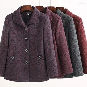 Winterjas van damesjassen Voeg dikke dikke dikke dikke van middelbare leeftijd oudere vrouwen fleece jas warm casual tops moeder herfst dunlineerd