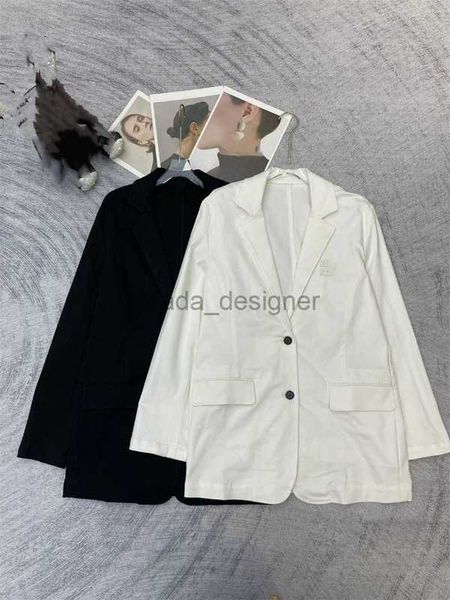 Designer Women's Jackets de alta calidad 24SS TEME AUTORM NUEVA MIUI Bordado Bordado Hands Versiones coreanas de gran tamaño