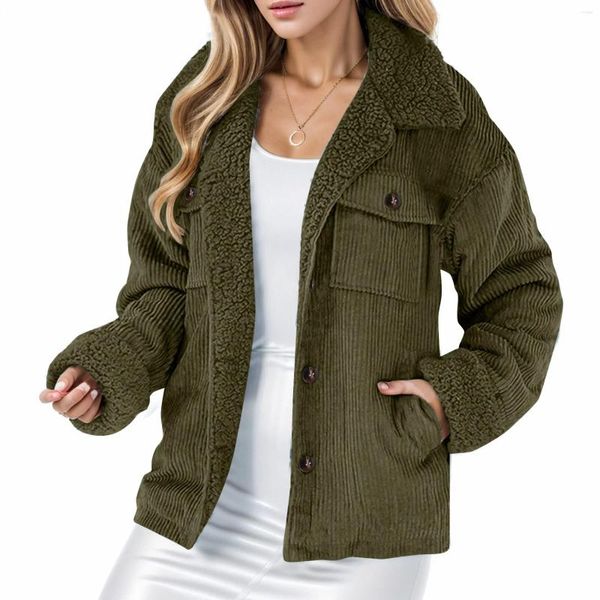 Jackets para mujeres de alta calidad chaqueta de vellón de invierno de terciopelo de terciopelo