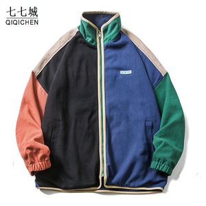 Vestes Femmes Hip Hop Double face Varsity Veste Hommes Color Block Street Manteau Col Montant Printemps Automne Casual Japonais Harajuku Vestes 230831