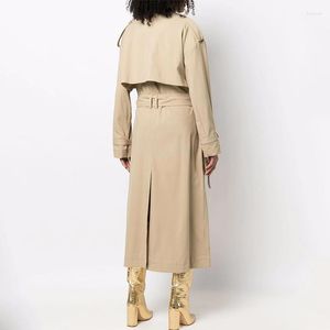 Industrie des vestes pour femmes Automne Vêtements lourds Early Premium Coat Longueur Raglan Windbreaker Lace Up 2023