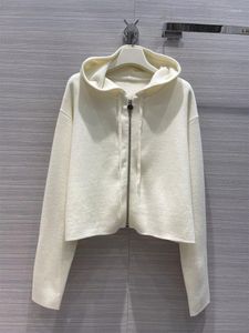 Vestes Femmes Veste Pour Femmes Printemps Cachemire Manteau À Revers À Capuchon Vintage Manches Longues Femme Chic Tops