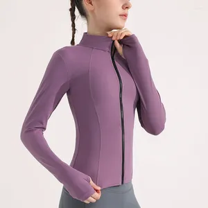 Vestes pour femmes Veste Sports Yoga Chemise à capuche Y2K Vêtements coréens Robe d'hiver Élastique Manteaux d'extérieur Pull à manches longues