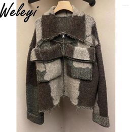 Vestes pour femmes kawaii manteau de chandail Ropa Mujer 2024 Automne et vêtements d'hiver Série de l'industrie lourde mignon