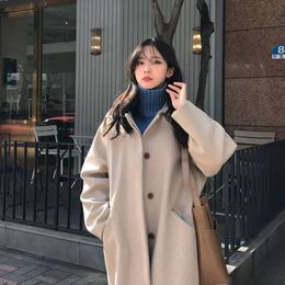 Vestes pour femmes automne et manteau de laine de mode d'hiver coréenne