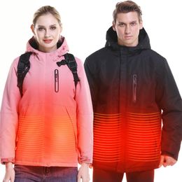 Chaquetas para mujeres hombres chaqueta calefactora inteligente para mujeres invierno fibra usb fibra de abrigo de fibra viajes pizex impermeable ropa terciopelo