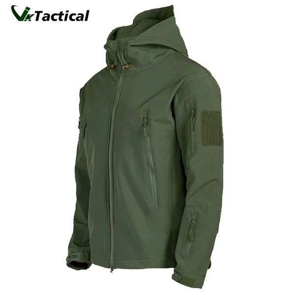 Damesjassen Militair Outdoor Heren Shark Skin Soft Shell Tactisch Waterdicht Windjack Army Combat Jacket Heren Bomberjassen met capuchon 231018