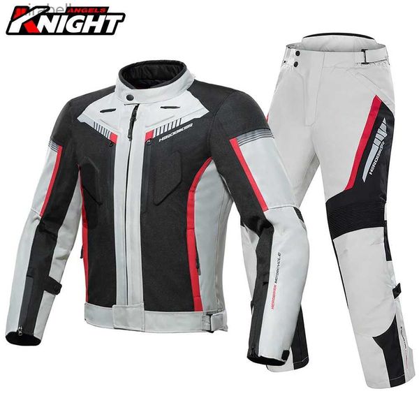 Chaquetas de mujer Chaqueta de motocicleta Pantalones Traje Chaqueta de carreras reflectante impermeable Hombres Biker Forro extraíble Ropa de motocicleta Four Seasons YQ240123