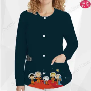 Vestes de femmes Poche Femme Vêtements Femmes Tendances 2024 Col rond Printemps Manteau Mode Sweatshirts Coréen Automne Corée Japonais Y2k