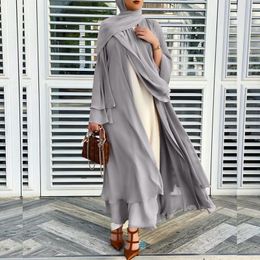 Chaquetas de mujer Ramadán Musulmán Hijab Vestido Abayas para mujeres Abaya Dubai Turquía Islam Ropa Kaftan Robe Longue Femme Musulmane Vestidos La