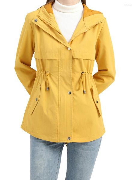 Vestes pour femmes Scriardv Manteau Parka d'hiver pour hommes avec veste à manches longues à capuche en fausse fourrure