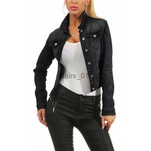 Vestes pour femmes manteau en Denim court à manches longues jean automne et hiver manteau 240305