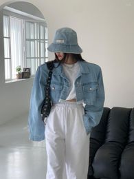Damesjassen Zuid-Korea Dongdaemun 2023 lente- en herfstkleding Not Tired Of Denim Coat - Vintage Do Old Short Style Jacket Top