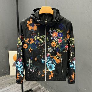 Vestes de vestes de printemps fleurs de mode fleurs d'impression paillettes vintage veste imprimée veste de street